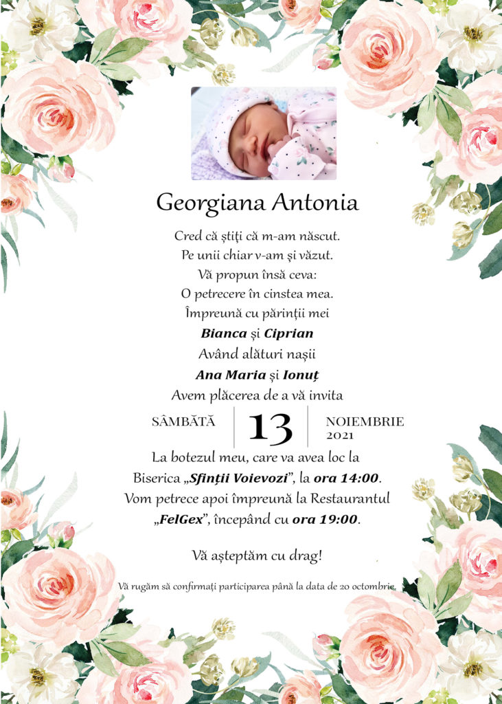 Invitatia Georgiana Antonia