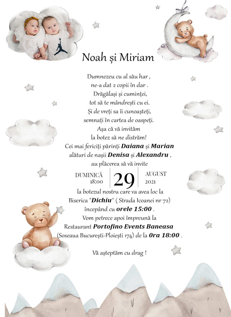 Invitatia Noah Miriam 4